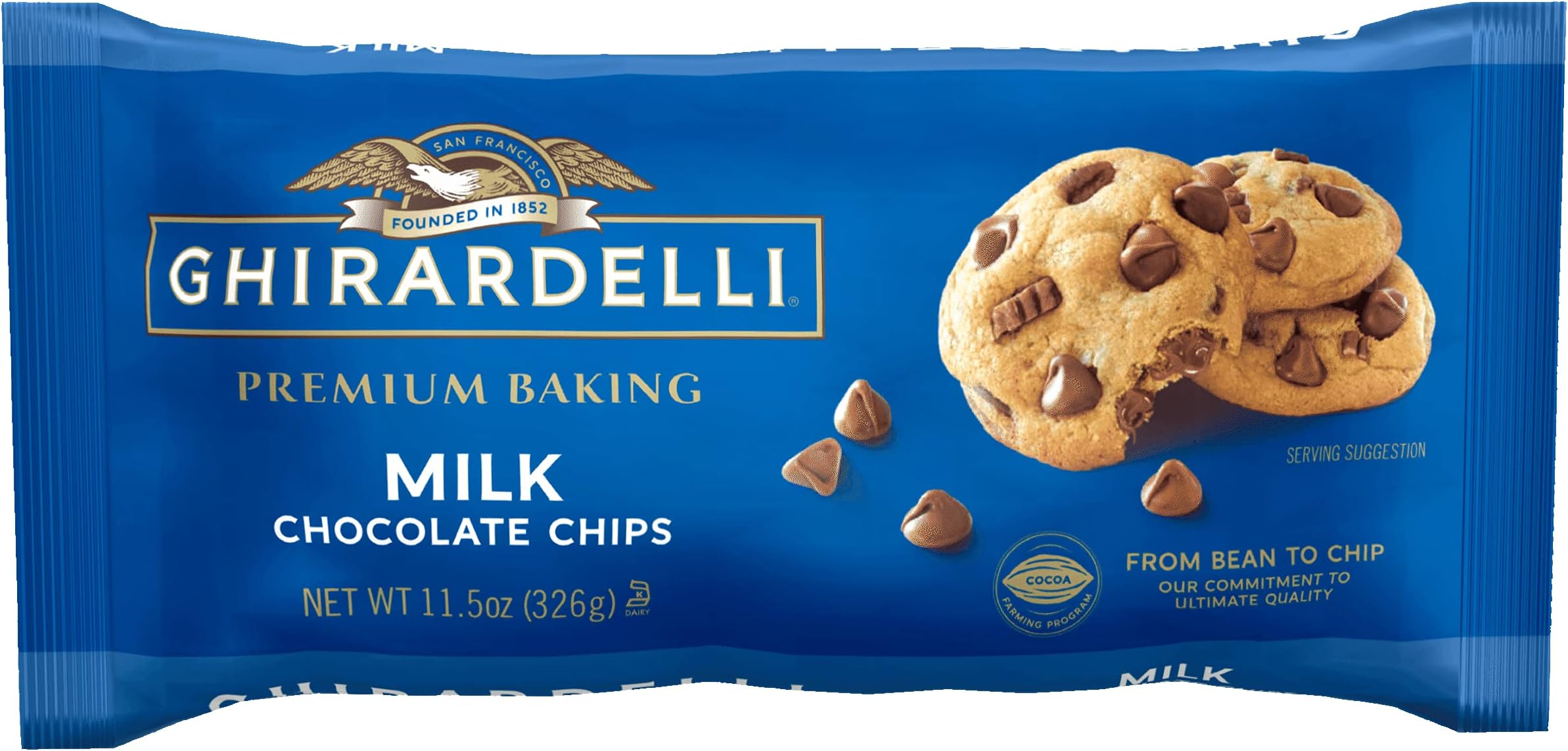 Chocolate Baking Chips, Milk Chocolate, 11 Ounce (Pack of 12)