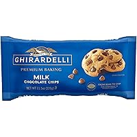 Vista 1 de Ghirardelli Chips de chocolate para hornear, chocolate con leche, 11 onzas (paquete de 12)