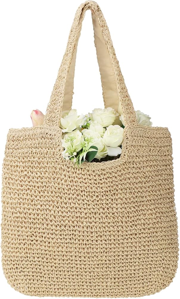 Wover Straw Fringe Rattan Summer Beach AMP-BO2103-Blue-2.jpg main image 4