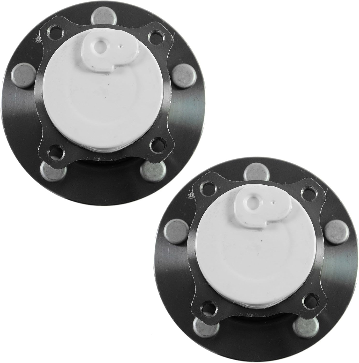 TRQ Rear Left and Right Wheel Bearing and Hub Assembly Set 2 Piece Compatible with 2009-2013 Mazda 3 2004-2008 3 4 Wheel ABS Brakes 2012-2015 5 2006-2010 5 - Image 4