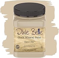 Vista 94 de Dixie Belle Paint Company - Pintura con acabado de tiza para muebles, color blanco lino (Drop Cloth), 8 fl oz, pintura mineral color blanco lino mate