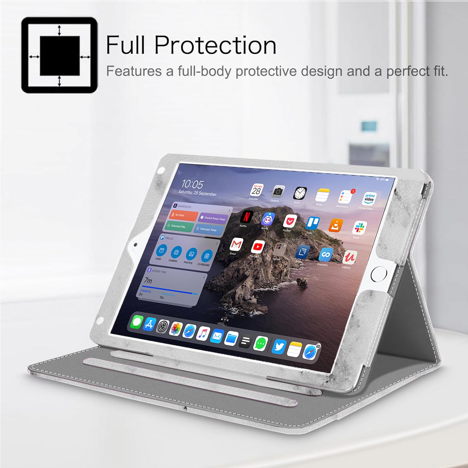 Grifobes Coque Pour IPad 6e/5e Génération 2018/2017, IPad Air 2 2014 9