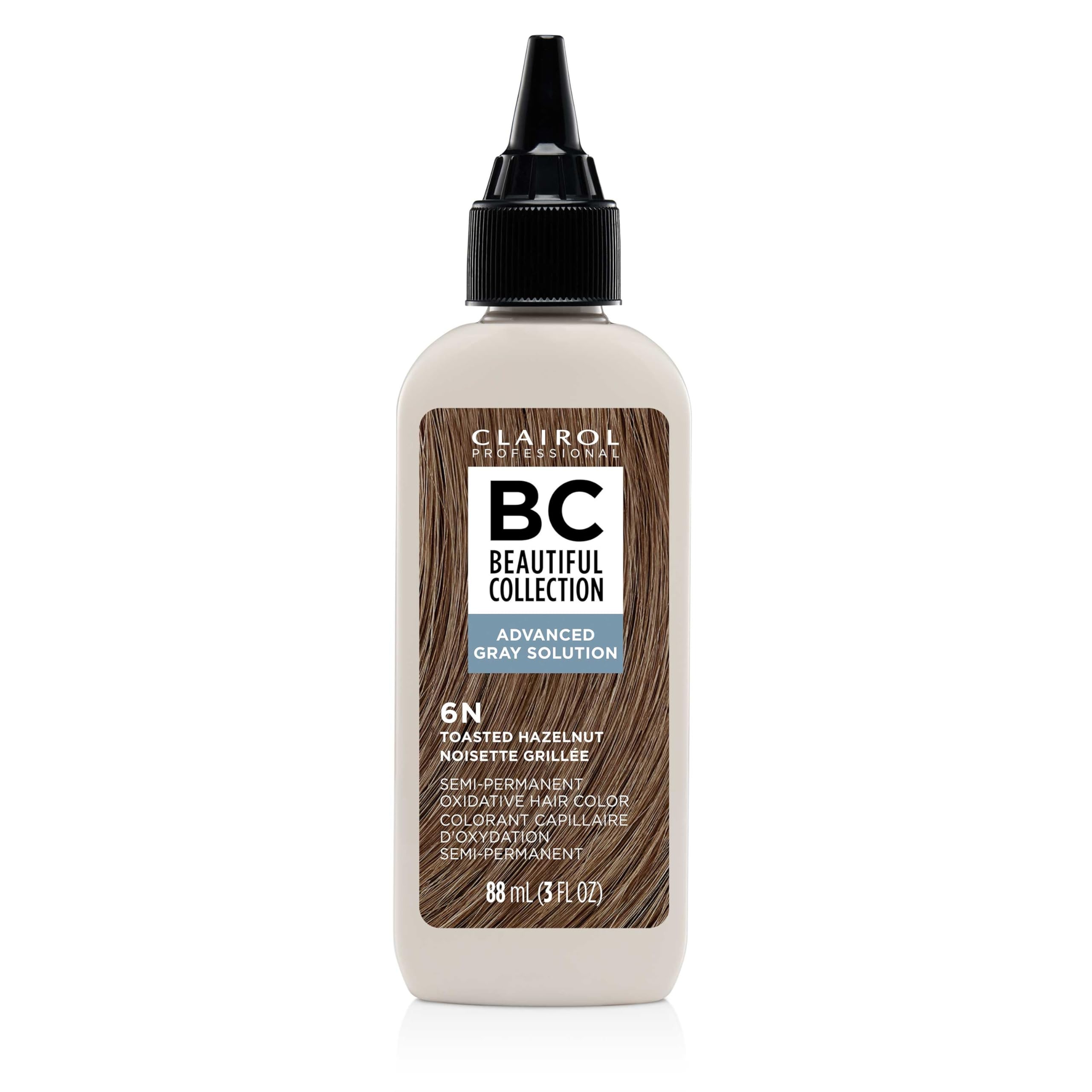 Clairol Professional Beautiful Collection Advanced Gray Solutions, 6N Toasted Hazelnut, 3 oz. - Packaging May Vary