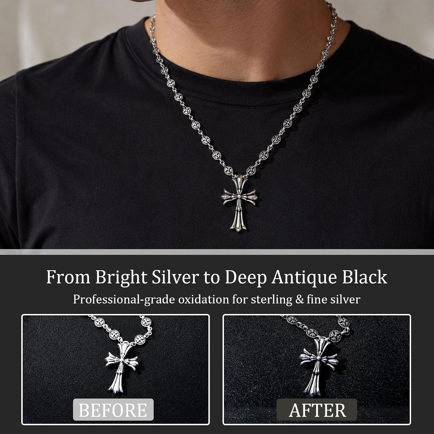 Silver Oxidizer Solution-Silver Black for Antiquing & Patina Finish