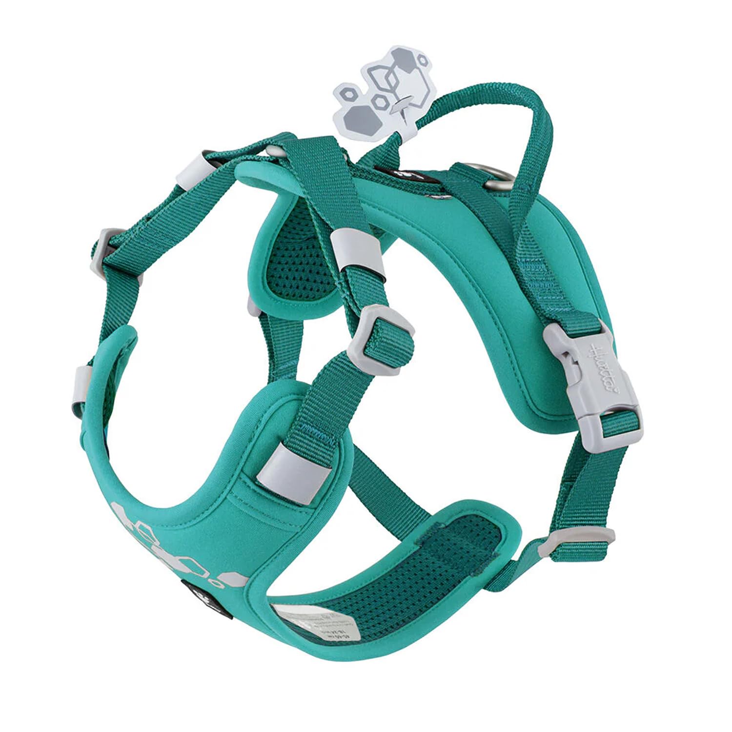Hurtta Weekend Warrior II Eco Dog Harness (Peacock, Turquoise, 45-60 cm)