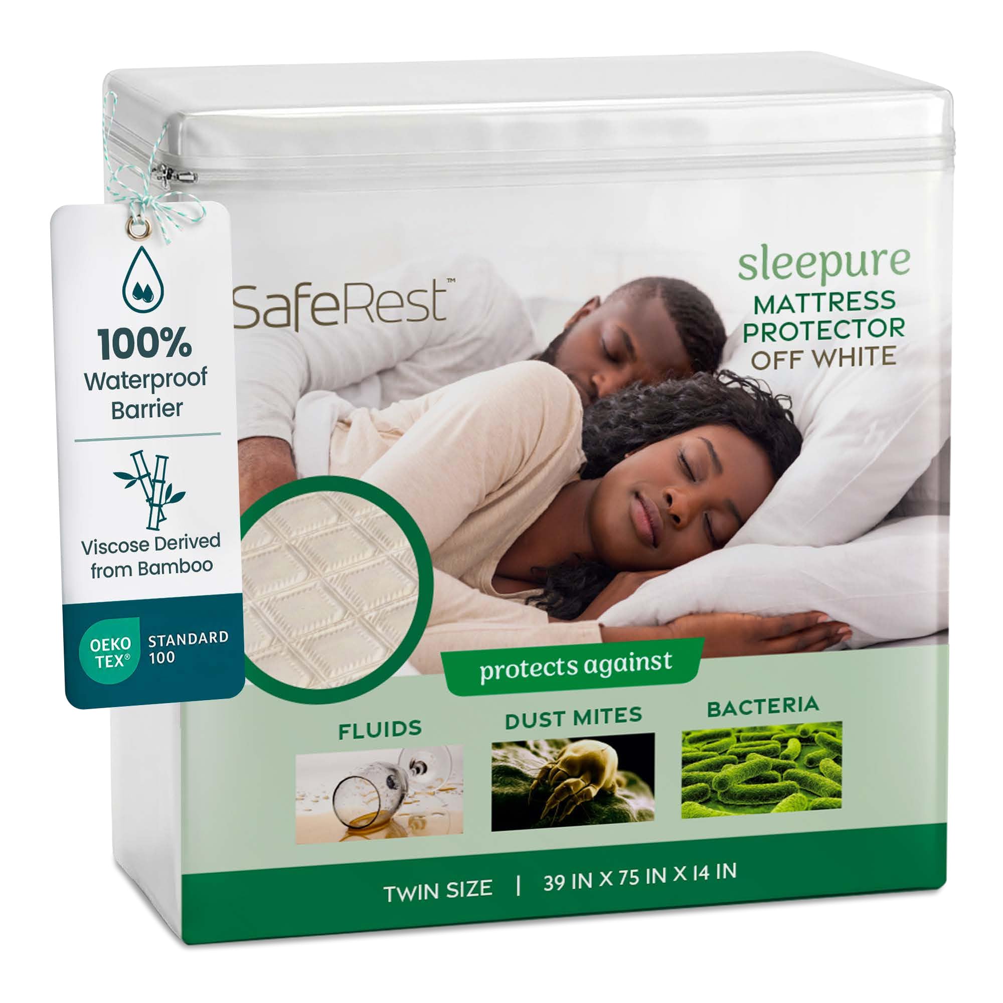 SafeRest Sleepure Waterproof Mattress Protector