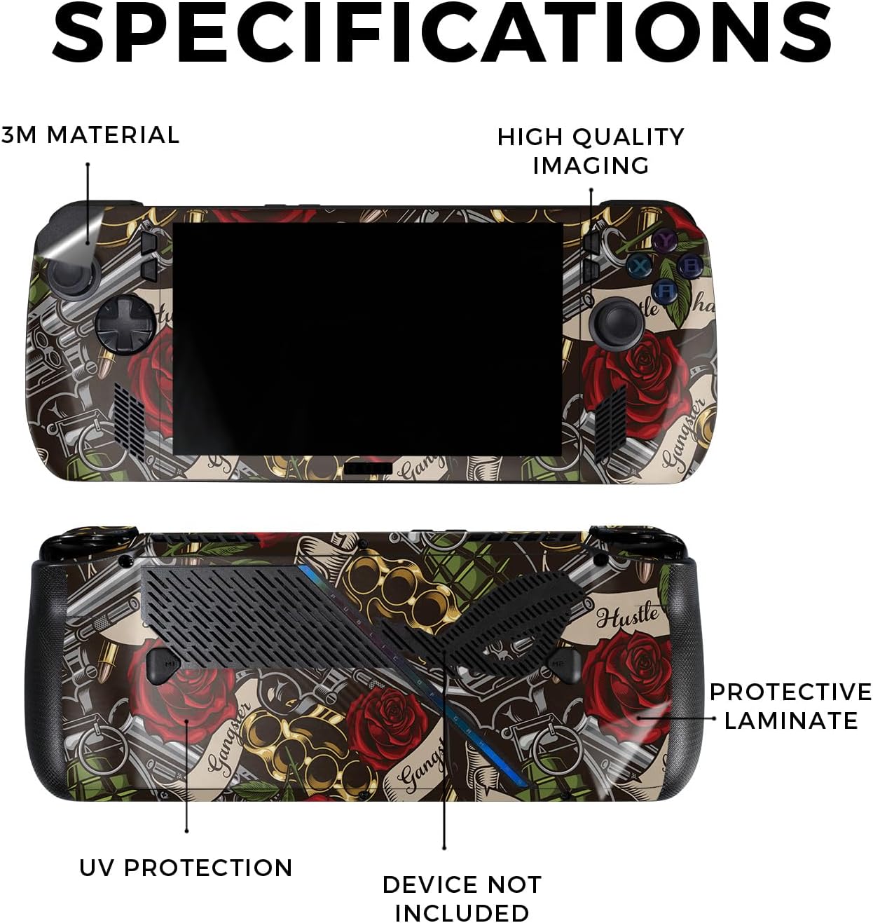 Skin Compatible with Asus ROG Ally X - Gangster Life - Premium 3M Vinyl Protective Wrap Decal Cover - Easy to Apply | Crafted in The USA by MightySkins