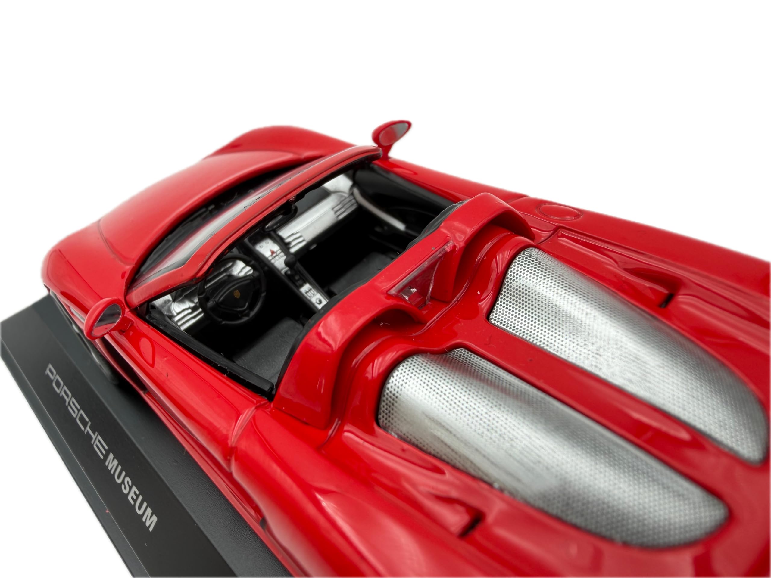 Porsche Carrera GT Modellauto 1:43, rot - Detailgetreues Sammlermodell I GT Marketing I Miniatur Fahrzeug (Museum Edition)