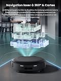 Lefant M5 Pro Robot Aspirateur Laveur Rouleau 23000Pa 100% Anti-Enroulement - 9