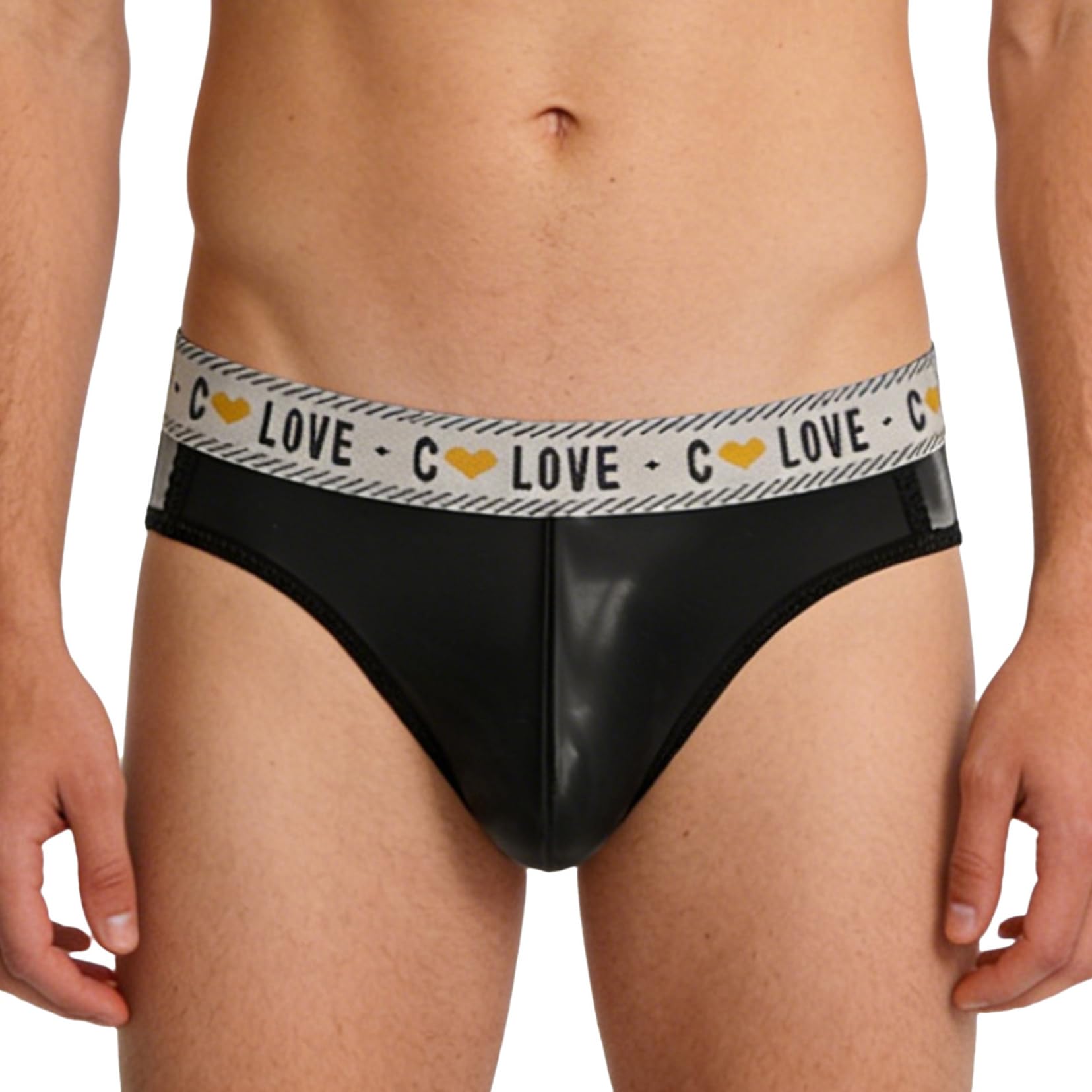 Slips en Latex pour Hommes sous Vêtements en Gomme Imperméables Caleçon avec Élastique Au Niveau La Taille Et Poche pour Boursouflure