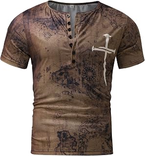 Men's V Neck T Shirts Fashion Printed Short Sleeve V Neck Casual T Shirt Dry Wick Tee Men Swim Shirts for Men Polo t Shirts for Men UK Mens Long Sleeve Polo Shirt Cycling Tops for Men