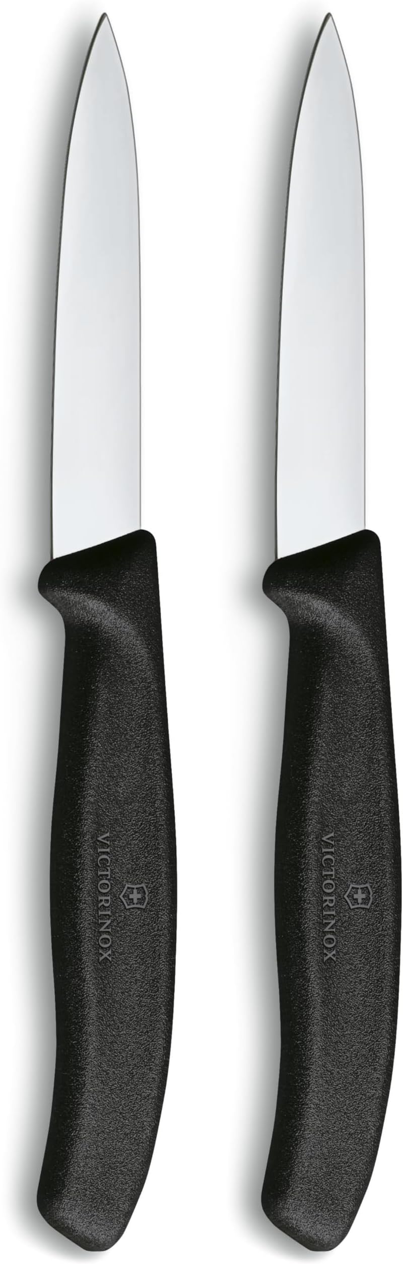 Gemüsemesser, SwissClassic, schwarz, 2 Stück auf Blister