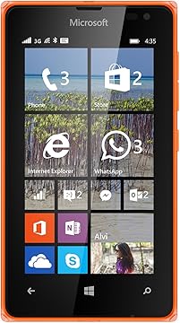 Microsoft Lumia 435 UK SIM Free Smartphone Orange Windows 