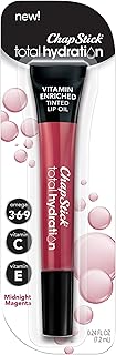 ChapStick Total Hydration Vitamin Enriched Tinted Lip Oil, Midnight Magenta, 0.24 Ounce
