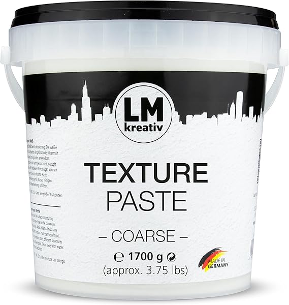 Pasta Strutturale LM Smooth 1,5 Kg - Per Texture Su Tela E Pittura Acrilica, Bianco - Foto 10