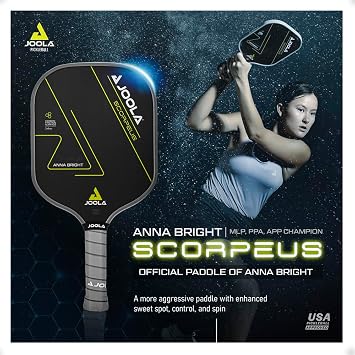 JOOLA Pickleball Scorpeus Racket Professional Paddle Made of Carbon USAPA Certified