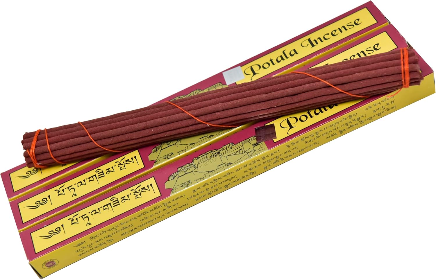 GK&CO. Authentic-3 Boxes 11 Inches Long Potala 60 Sticks Tibetan Traditional Incense Hand Made in Nepal