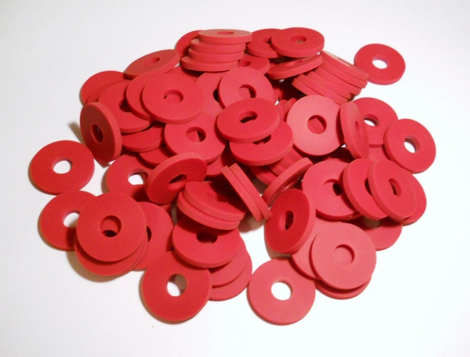25 PACK RED SILICONE RUBBER GROLSCH STYLE GASKETS FOR EZ-CAP BEUGEL SWING TOP SEALING BOTTLES
