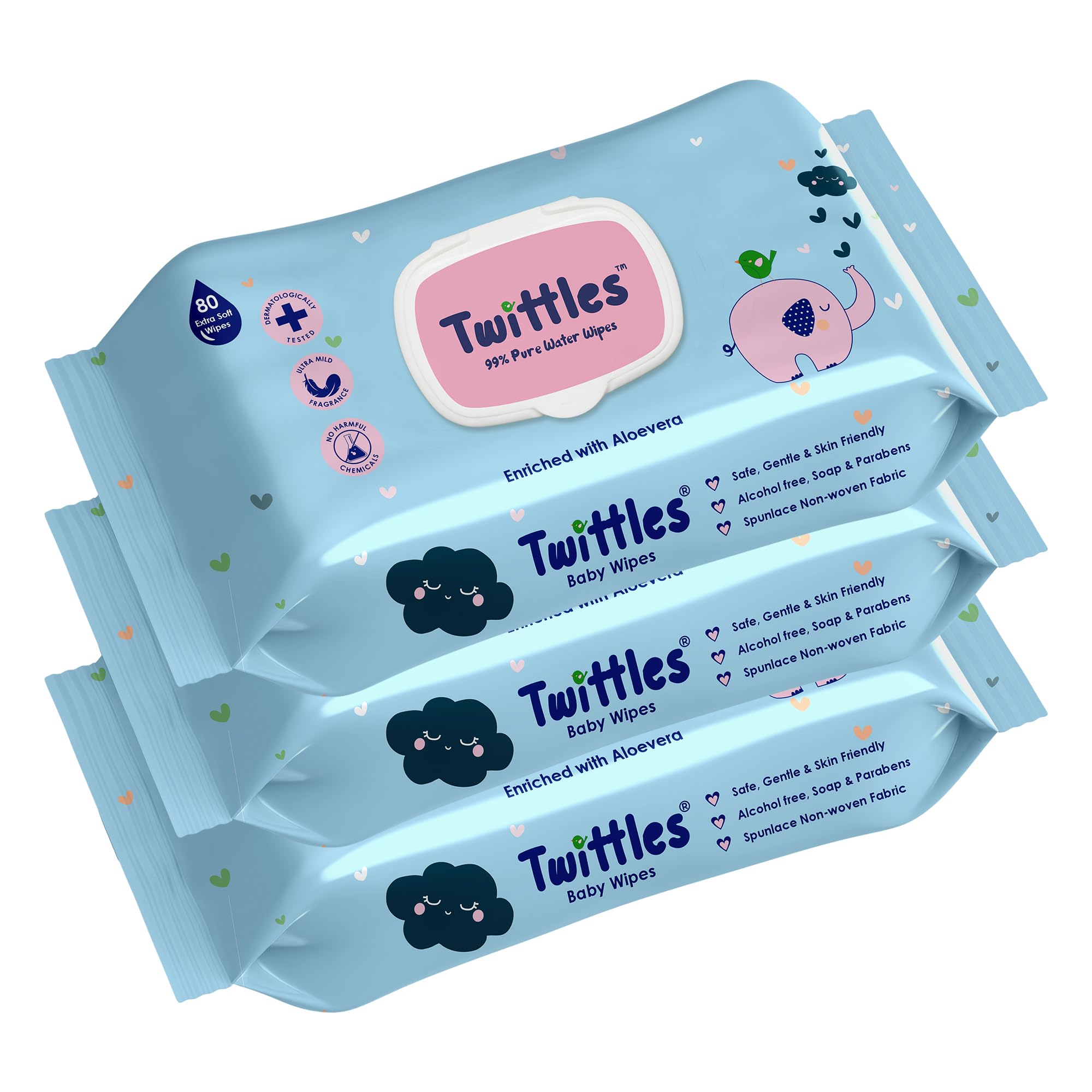 Baby Wet Wipes | Soft & Gentle Baby Wipes | Aloe Vera & Vitamin E | Soft, Safe & Effective Cleaning Wipes | Everyday Baby Care & Hygiene | Pack of 3-image-40