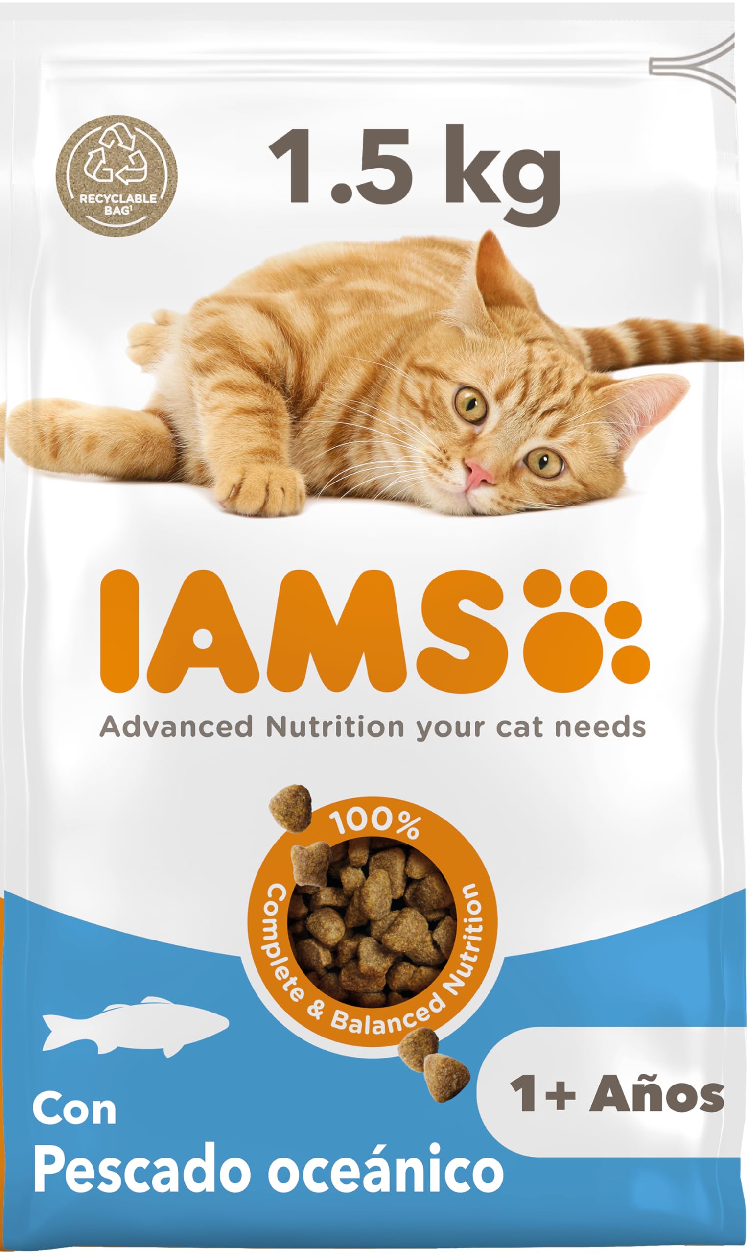 IAMS Ocean Fish Dry Food for Cats 1+ 1.5kg