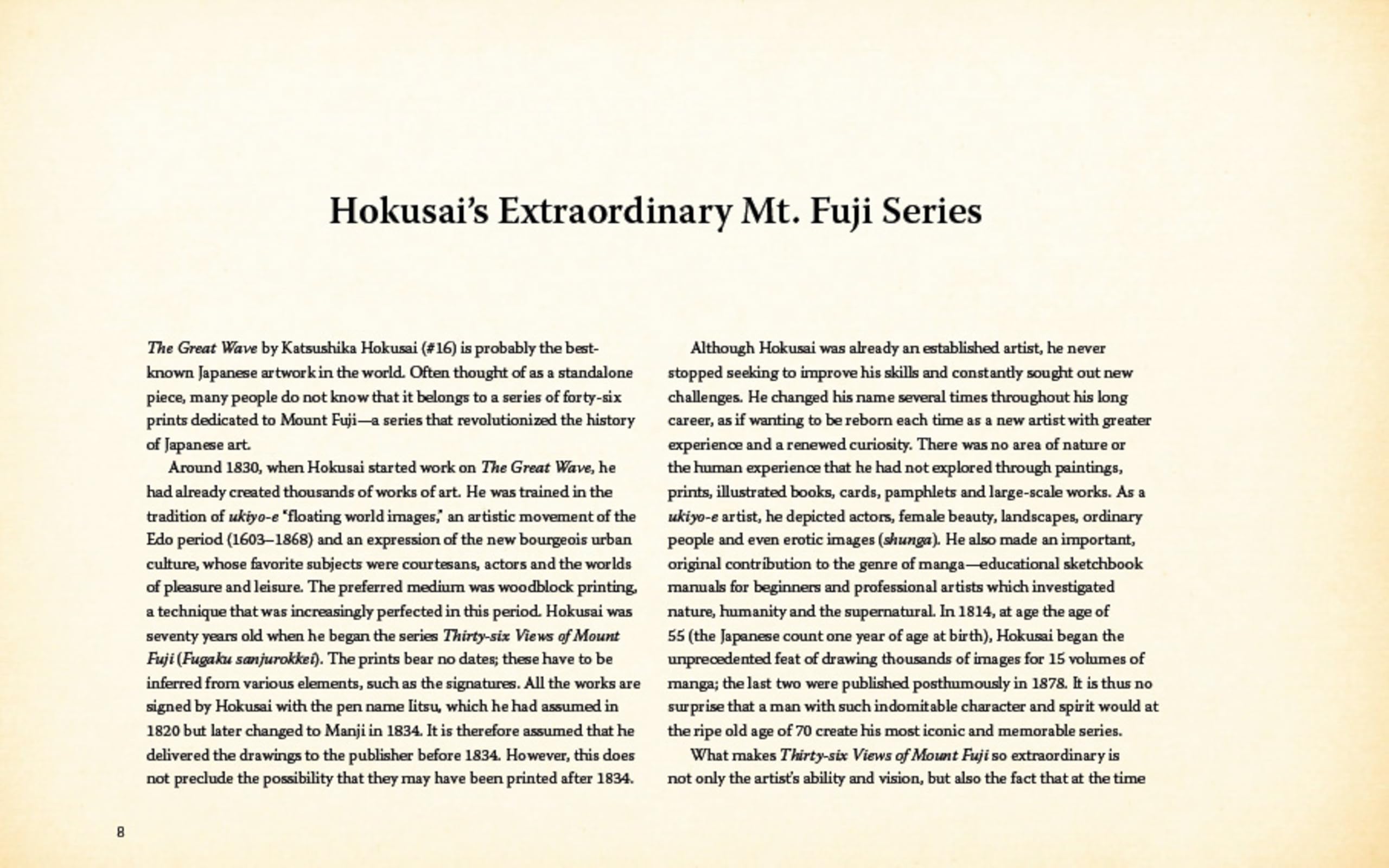 Hokusai's Thirty-Six Views of Mount Fuji /anglais: From the Collection of the Metropolitan Museum of Art