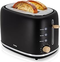 Sponsored You’re seeing this ad based on the product’s relevance to your search query.Learn more about this advertisement briebe Nordic Wide Slot Toaster, 2 Slice Toaster, 6 Roasting Levels, Reheat Function, Cancel, Reheat and Defrost, Crumb Drawer, Nordic Design, 870W, Black