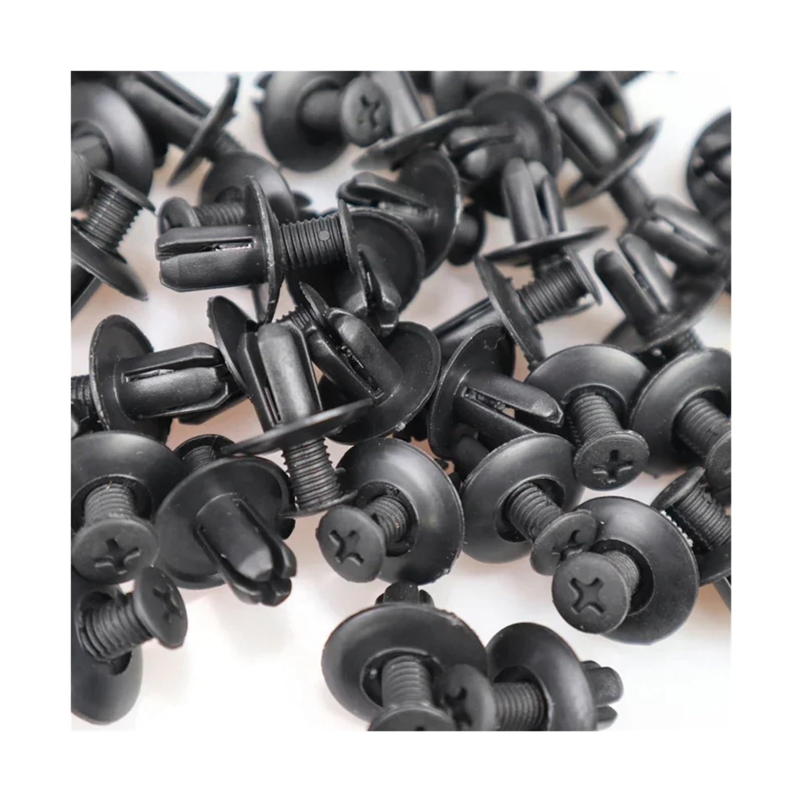 KXFVYNE 10/20/50pcs Car Bumper 8mm Hole Plastic Rivets Fasteners Screw Fastener Clips(20 pcs)