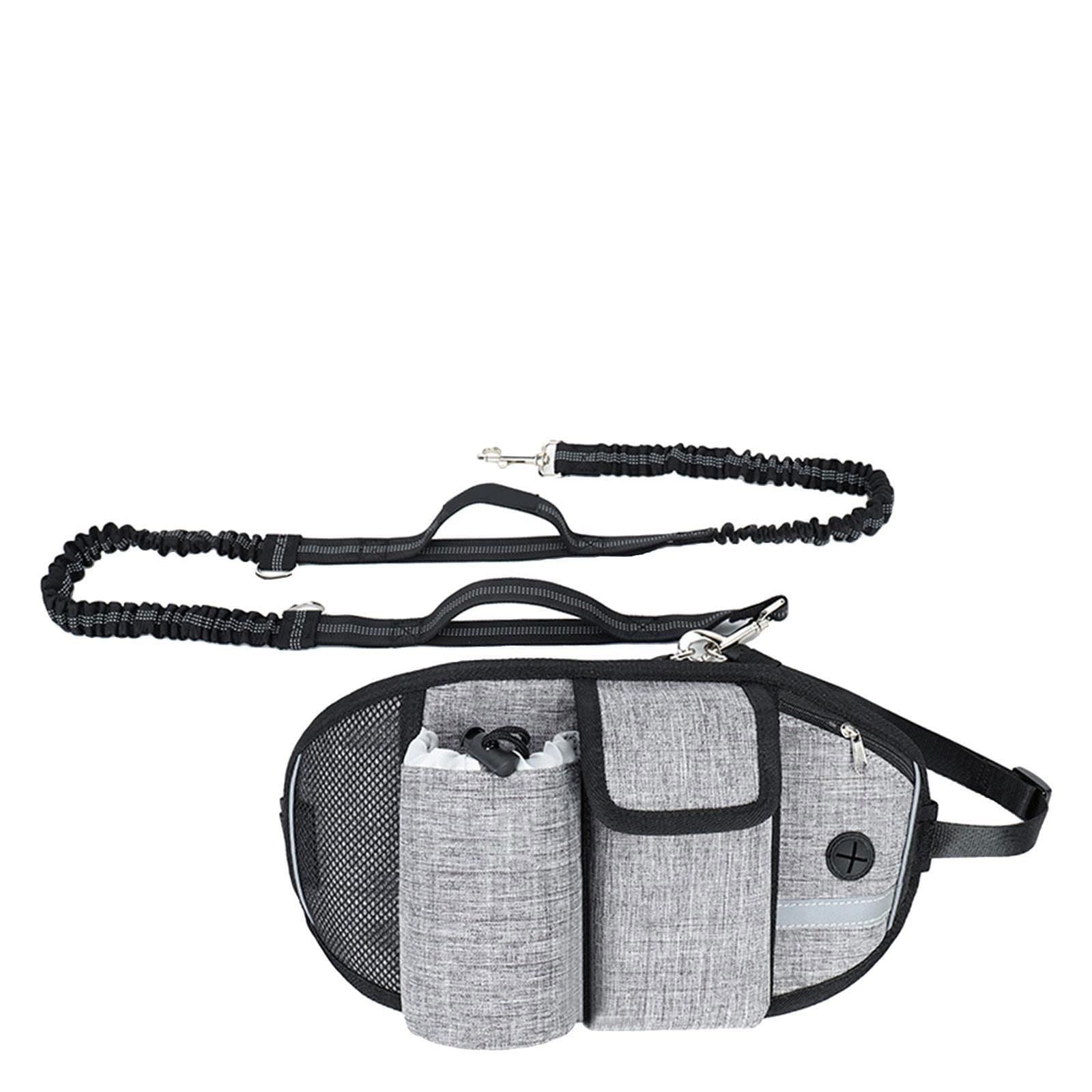 XIANGFAGS Correa Perro Correr Perro Correa for Mascotas Manos Libres Caminar Cintura Senderismo Cinturón Ajustar Reflectante