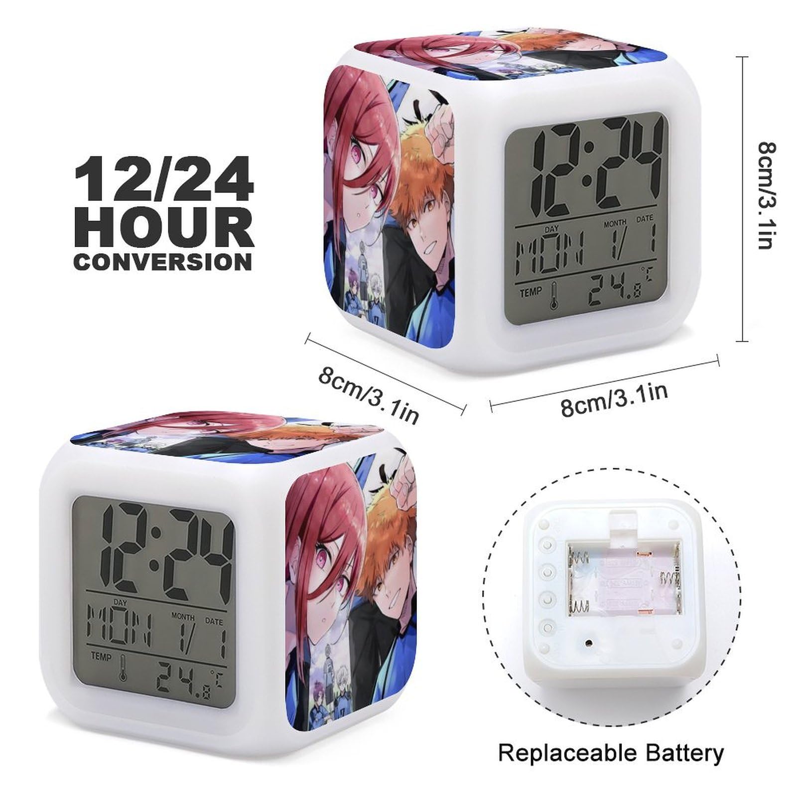 アリナミン ブルーロック オリジナル目覚まし時計 Amazon.co.jp: ブルーロック 目覚まし時計 LED デジタル時計