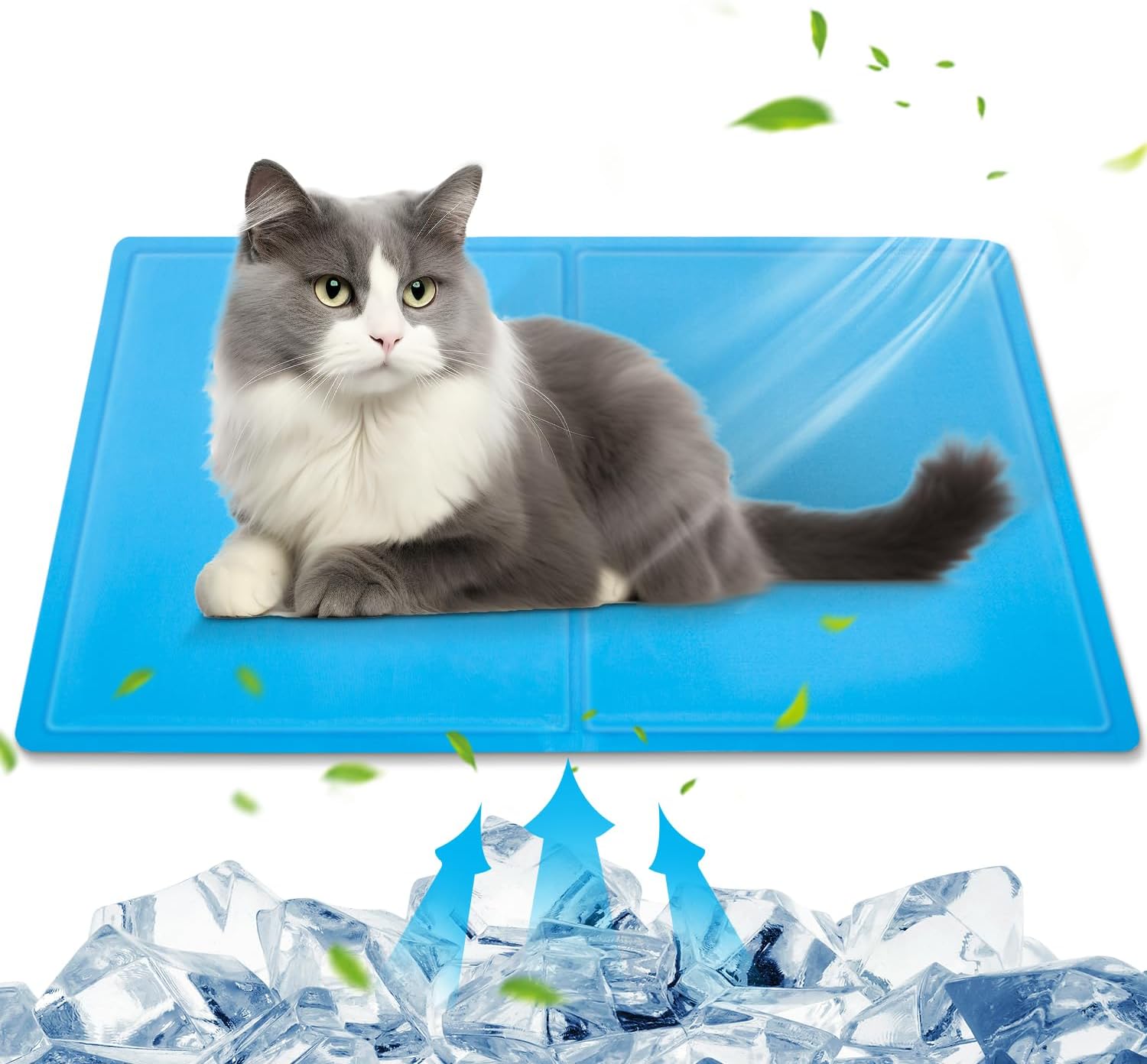 WENGX Cat Cooling Mat,Pet Rabbit Puppy Self Cooling Mat,NonToxic Gel Ice Pads for Dogs Cats