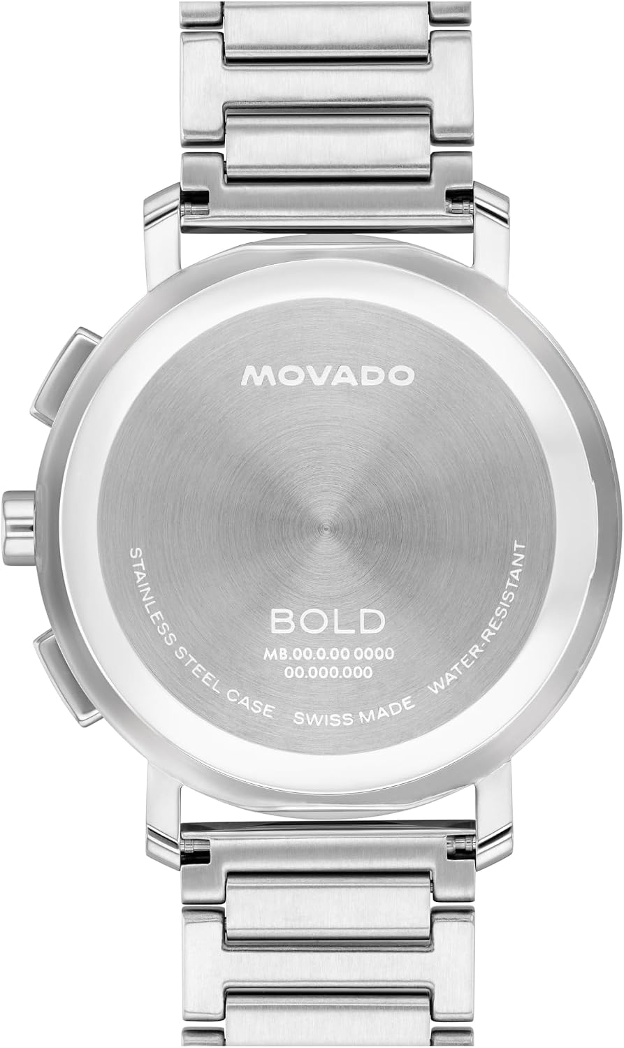 Movado Bold Evolution 2.0 Men’s Quartz Watch – 42 mm Case, Stainless Steel Bracelet, Elegant and Durable, Gift for Him