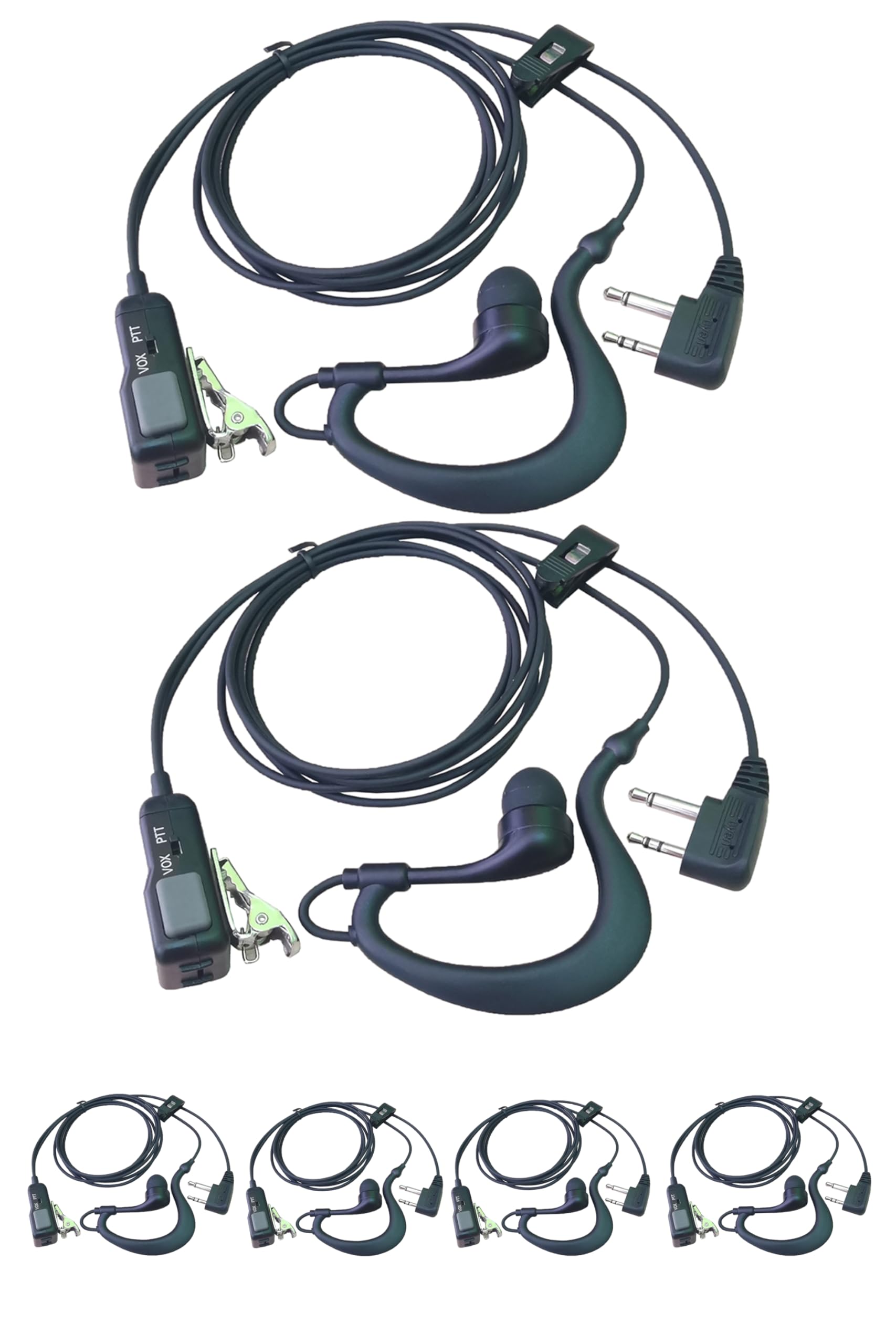 WETIN Two-Way Radio Earpiece Compatible Midland Ear-Clip Headset for Midland Walkie Talkie Earpiece GXT1000VP4 T51VP3 LXT600VP3 GXT1000VP4 GXT3000