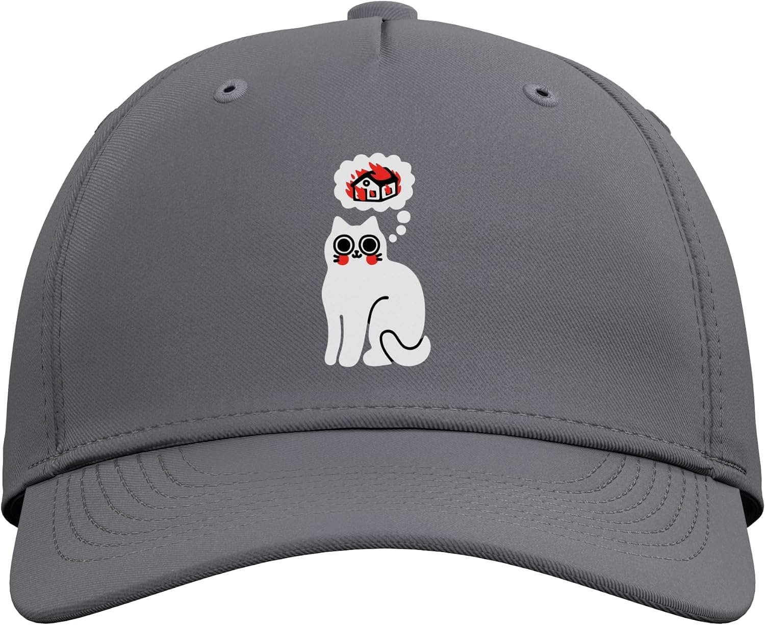 Dreaming of Destruction Cats Kitten Kitty Funny Cat Lovers Adjustable Baseball Hat image 2