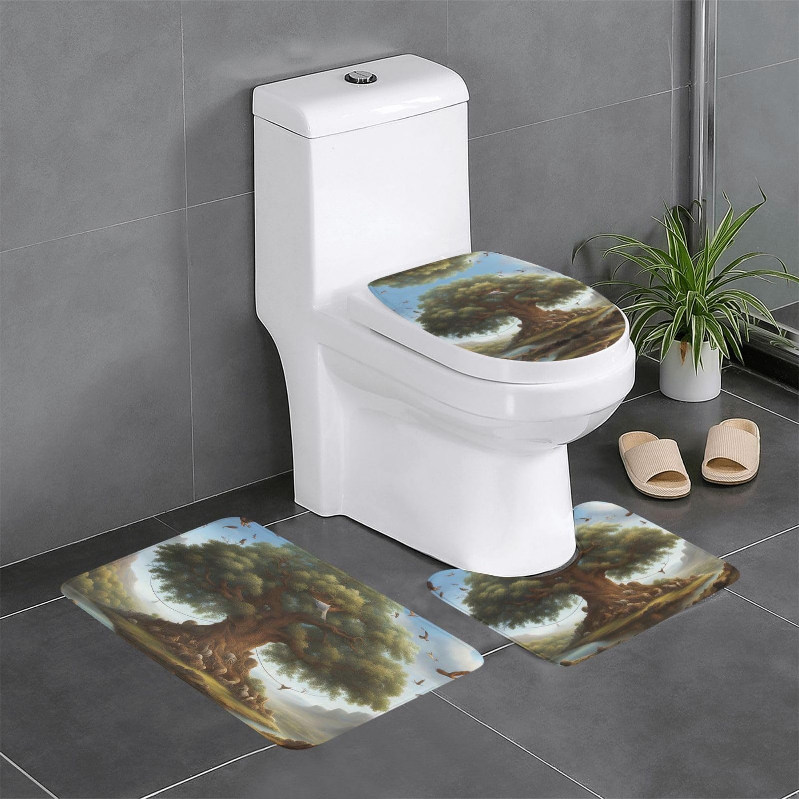 Tapis de douche arbre de vie de qualité supérieure avec finitions soignées en lot