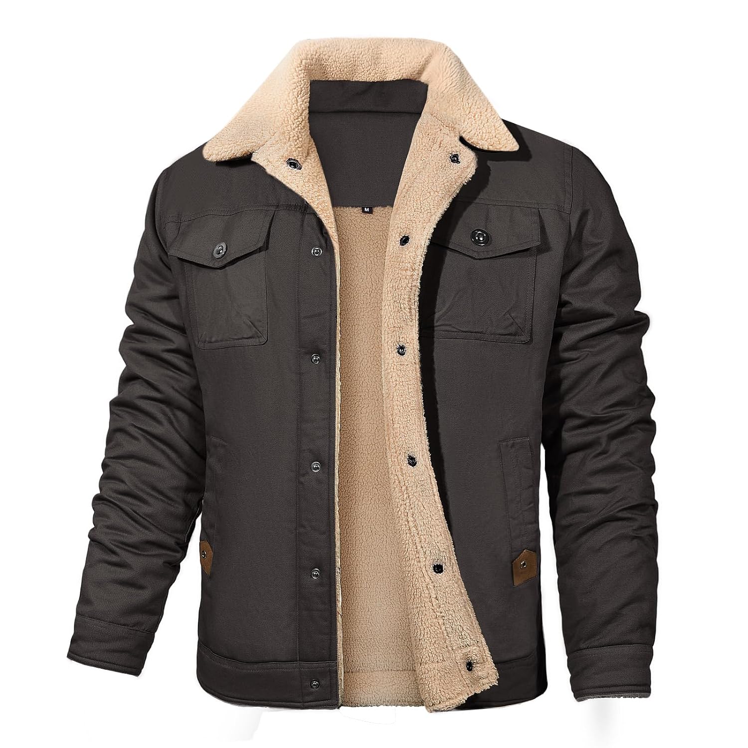 Casaco forrado de ovelha Winter Jackets for Men JyanlMulheres