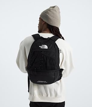 The North Face Borealis Convertible Pack - Commuter Laptop Backpack, Removable Lumbar Pack, Water Repellent Finish, TNF Black/TNF Black, One Size
