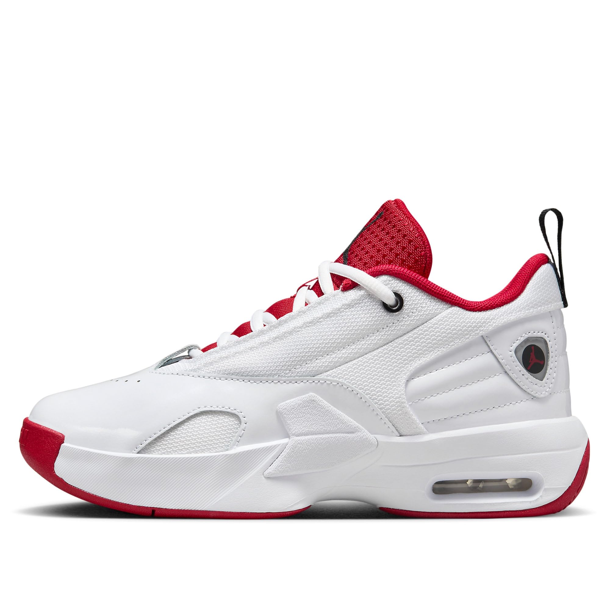 Jordan Max Aura 6 Big Kids' Shoes (FQ8297-106, White/Black/Gym Red) Size 5.5