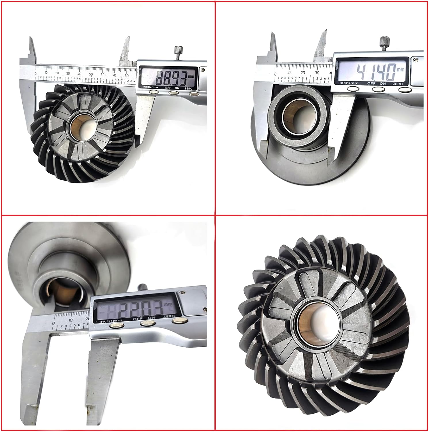 Gear Set Compatible with Yamaha Outboard 75 80 85 90HP 2/4T Reverse Forward Pinion 688-45551