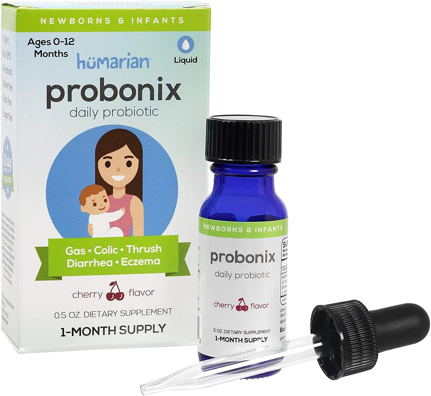 Buy Probonix Probiotics for Babies, Organic, NonGMO Liquid Probiotic Drops with 8 Live