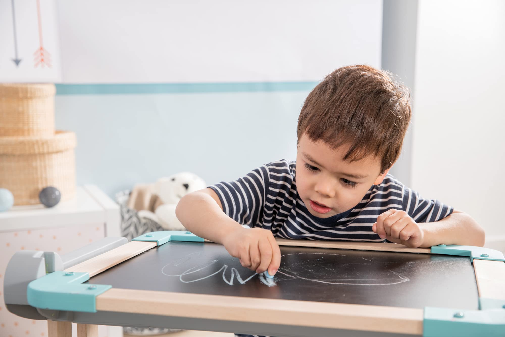 Smoby - Banco Scuola Modulo Space, 7600420301, + 3 Anni, in Legno, Pieghevole