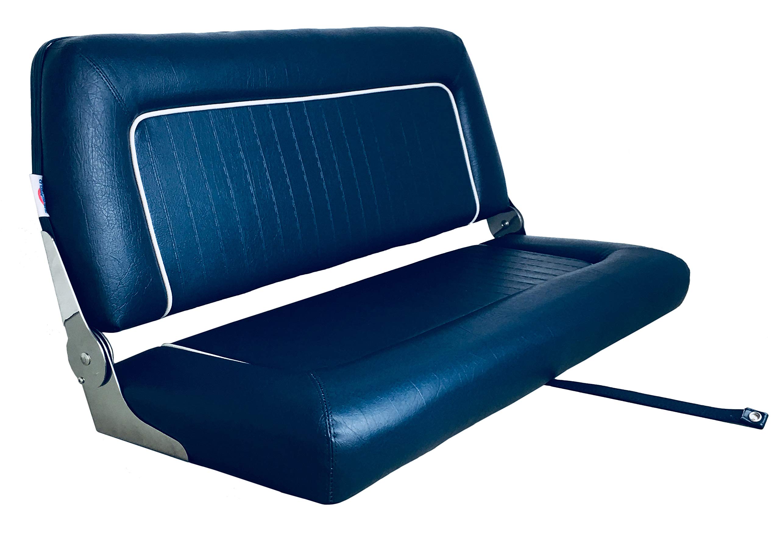 Banc de direction Coach de Luxe 2 places en deux couleurs blanc ou bleu marine
