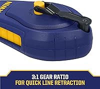 Vista 5 de IRWIN Tools STRAIT-LINE - Carrete de tiza compacto, con tiza azul, 30 pies (IWHT48440BC)