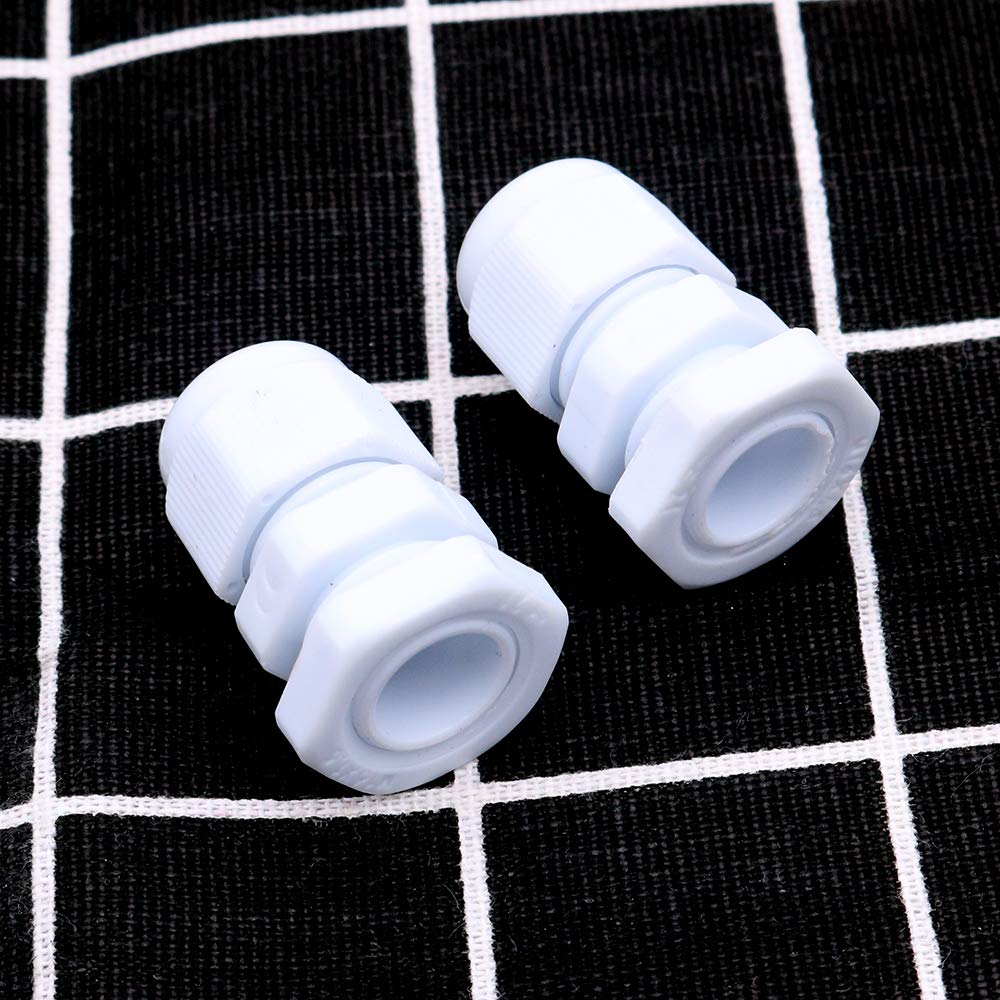 Namvo Lot de 100 presse-étoupes étanches IP68 réglables en nylon M10 x 1,5