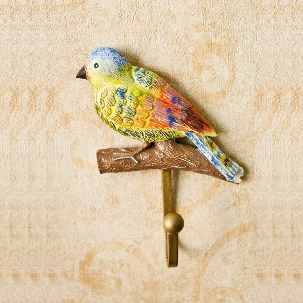 Gancho de resina con pájaro de MU Interior para decoración retro de pared 2