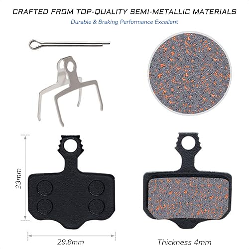 Miniatura 3 de 2 pares de pastillas de freno de disco para frenos de disco Avid Elixir 1, 3, 5, 7, 9, R, ER, CR, Mag, SRAM XO, XX, X7, X9, XXWC, DB1, DB3, DB5 -