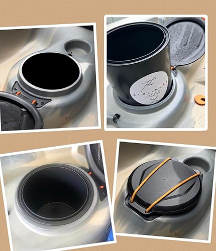 Contenedor de almacenamiento para cubo de kayak de por vida, extra profundo. Para pescadores Tamarack Weber Tioga Kokanee y más. Aumenta el espacio