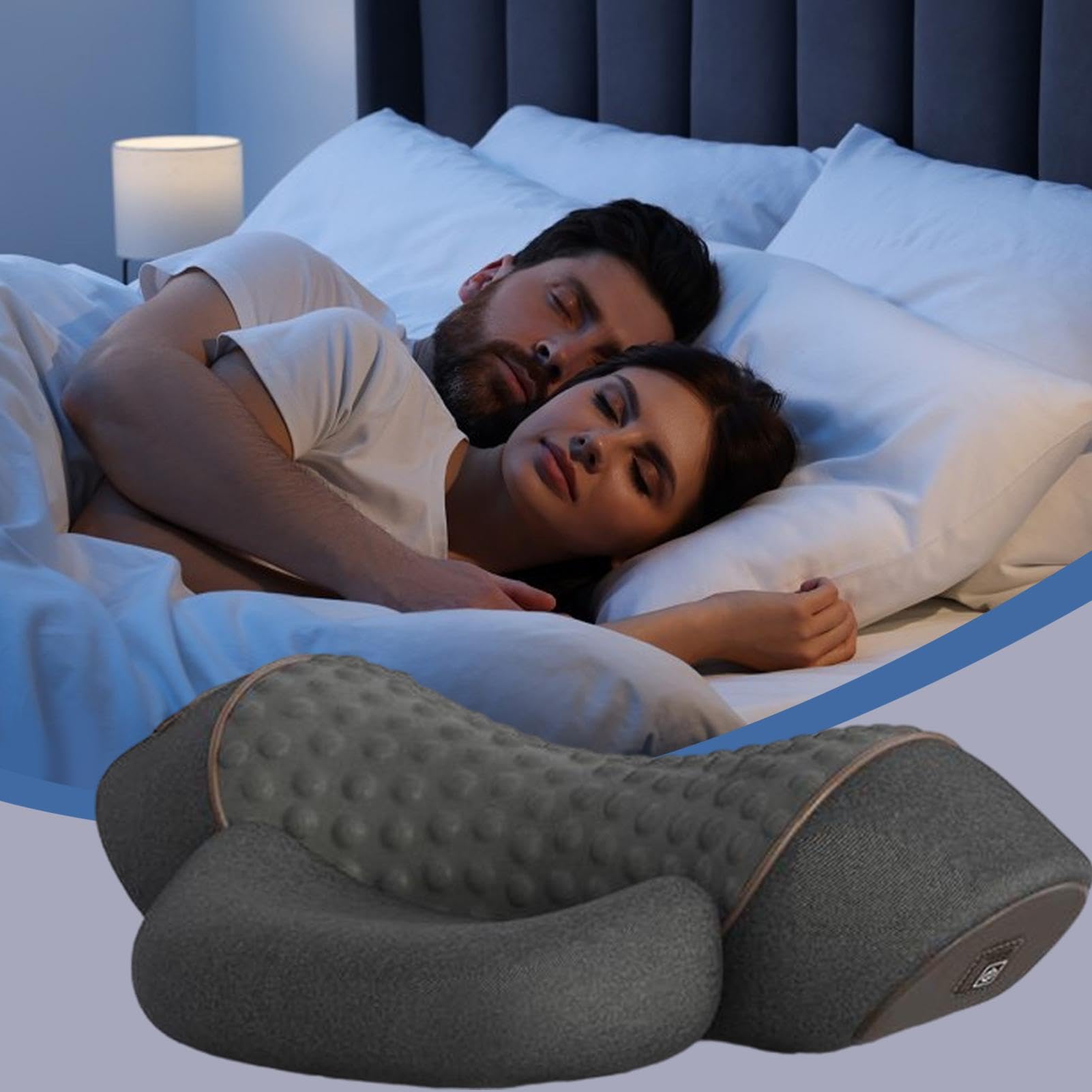 Almohada Masaje Cuello Masajeador Eléctrico Ergonómico para Hombros,