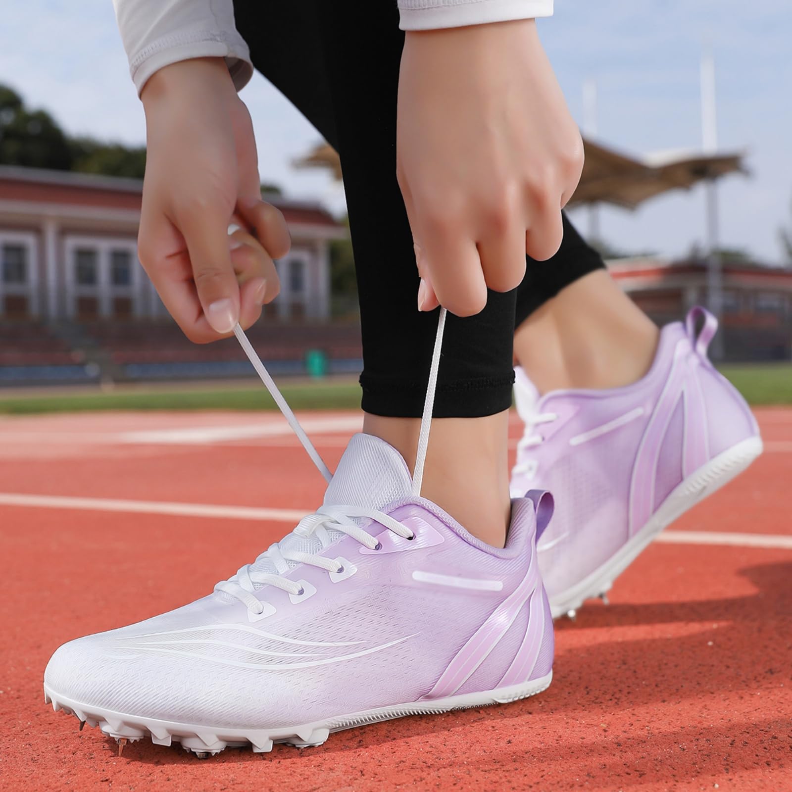 Damskie buty lekkoatletyczne z kolcami profesjonalne buty do biegania na świeżym powietrzu buty do biegania dla uczennic