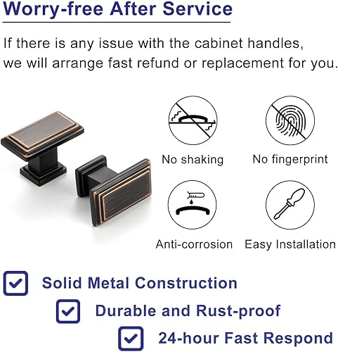 Vista 114 de Paquete de 10 tiradores de gabinete de 6-1/4 pulgadas, tiradores negros mate para gabinetes, accesorios de cocina negros para gabinetes, cajones
