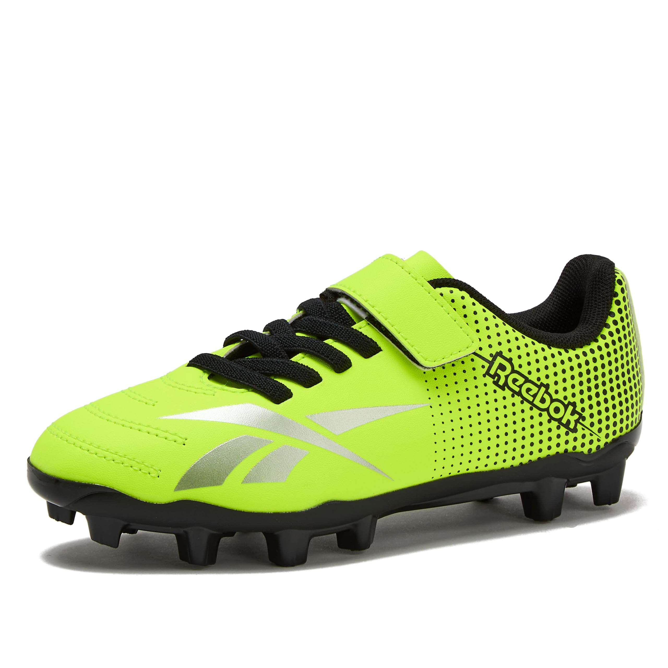 Reebok Strike MG Youth Kids Soccer Cleats Boys and Girls Soccer Shoes, Lace Up or Hook &amp; Loop Closure, Indoor or Outdoor for Turf or Grass